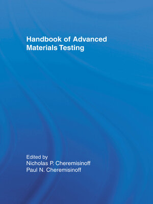 cover image of Handbook of Advanced Materials Testing